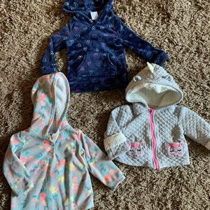 18M hoodie and jacket lot